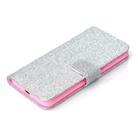 For iPhone 7 Glitter Powder Horizontal Flip Leather Case with Card Slots & Holder & Photo Frame & Wallet(Silver) - 5
