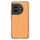 For OnePlus 11 Ultra-thin Lambskin Leather Phone Case(Orange) - 1