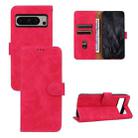 For Google Pixel 8 Pro Skin Feel Magnetic Flip Leather Phone Case(Rose Red) - 1