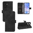 For Huawei Enjoy 60 Skin Feel Magnetic Flip Leather Phone Case(Black) - 1