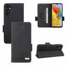 For Samsung Galaxy M14 5G Magnetic Clasp Flip Leather Phone Case(Black) - 1