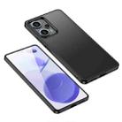 For Xiaomi Redmi Note 12 Turbo Armor Clear TPU Hard PC Phone Case(Matte Black) - 1