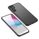 For Samsung Galaxy M14 Armor Clear TPU Hard PC Phone Case(Matte Black) - 1