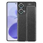 For Xiaomi Redmi Note 12 Turbo Litchi Texture Shockproof TPU Phone Case(Black) - 1