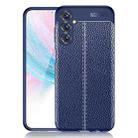 For Samsung Galaxy M14 Litchi Texture Shockproof TPU Phone Case(Blue) - 1
