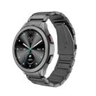 For Samsung Galaxy Watch5 / Watch5 Pro / Watch4 / Watch4 Classic Universal Titanium Alloy Three Plants Flat Buckle Watch Band(Grey) - 1