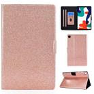 For Huawei MatePad 10.4 2022 Glitter Powder Leather Tablet Case(Rose Gold) - 1