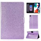 For Huawei MatePad 10.4 2022 Glitter Powder Leather Tablet Case(Purple) - 1