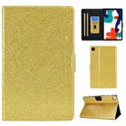 For Huawei MatePad 10.4 2022 Glitter Powder Leather Tablet Case(Gold) - 1