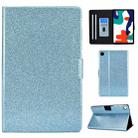 For Huawei MatePad 10.4 2022 Glitter Powder Leather Tablet Case(Blue) - 1