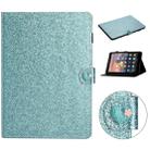 For Amazon Kindle 4/3/2/1 Love Buckle Glitter Horizontal Flip Leather Case with Holder & Card Slots(Blue) - 1