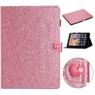 For Amazon Kindle Fire HD 8 Love Buckle Glitter Horizontal Flip Leather Case with Holder & Card Slots(Pink) - 1
