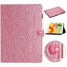 Love Buckle Glitter Horizontal Flip Leather Case For iPad Air / 9.7 2018 / 9.7 2017(Pink) - 1