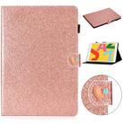 Love Buckle Glitter Horizontal Flip Leather Case For iPad Air / 9.7 2018 / 9.7 2017(Rose Gold) - 1