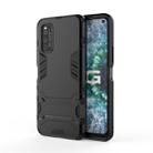 For Vivo IQOO Neo3 PC + TPU Shockproof Protective Case with Invisible Holder(Black) - 1