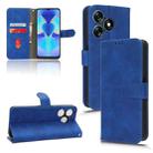 For TECNO Spark 10 Skin Feel Magnetic Flip Leather Phone Case(Blue) - 1