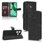 For TECNO Spark 10C Skin Feel Magnetic Flip Leather Phone Case(Black) - 1