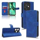 For TECNO Spark 10C Skin Feel Magnetic Flip Leather Phone Case(Blue) - 1