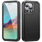 For iPhone 14 Pro Max Life Waterproof Rugged Phone Case(Black) - 1