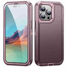 For iPhone 14 Pro Max Life Waterproof Rugged Phone Case(Purple + Pink) - 1