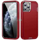 For iPhone 11 Pro Max Life Waterproof Rugged Phone Case(Red + Black) - 1