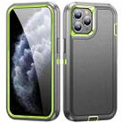 For iPhone 11 Pro Max Life Waterproof Rugged Phone Case(Grey + Green) - 1