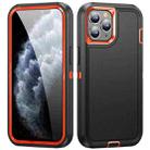 For iPhone 11 Pro Life Waterproof Rugged Phone Case(Black + Orange) - 1