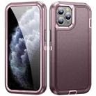 For iPhone 11 Pro Life Waterproof Rugged Phone Case(Purple + Pink) - 1