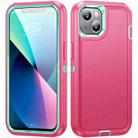 For iPhone 11 Life Waterproof Rugged Phone Case(Pink + Blue) - 1