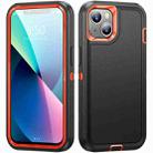 For iPhone 11 Life Waterproof Rugged Phone Case(Black + Orange) - 1