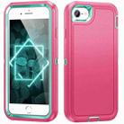 For iPhone SE 2022 / SE 2020 / 8 / 7 Life Waterproof Rugged Phone Case(Pink + Blue) - 1