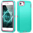 For iPhone SE 2022 / SE 2020 / 8 / 7 Life Waterproof Rugged Phone Case(Blue + Pink) - 1