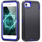 For iPhone SE 2022 / SE 2020 / 8 / 7 Life Waterproof Rugged Phone Case(Dark Blue + Royal Blue) - 1