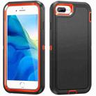 For iPhone 8 Plus / 7 Plus Life Waterproof Rugged Phone Case(Black + Orange) - 1