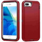 For iPhone 8 Plus / 7 Plus Life Waterproof Rugged Phone Case(Red + Black) - 1