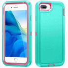 For iPhone 8 Plus / 7 Plus Life Waterproof Rugged Phone Case(Blue + Pink) - 1