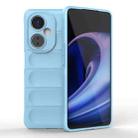 For OnePlus Nord CE 3 Magic Shield TPU + Flannel Phone Case(Light Blue) - 1
