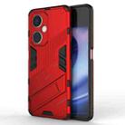 For OnePlus Nord CE 3 Punk Armor 2 in 1 PC + TPU Phone Case with Holder(Red) - 1
