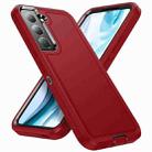 For Samsung Galaxy S22 5G Life Waterproof Rugged Phone Case(Red + Black) - 1