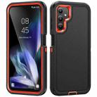 For Samsung Galaxy A14 5G Life Waterproof Rugged Phone Case(Black + Orange) - 1