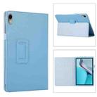 For Huawei MatePad 11 2023 Litchi Texture Leather Tablet Case with Holder(Sky Blue) - 1