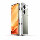 For ZTE nubia Z50 Ultra LK Aurora Metal Frame Phone Case with Lens Cover(Silver) - 1