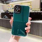 For iPhone 11 Fine Hole Series TPU + Acrylic Anti-fall Mirror Phone Protective Case(Dark Green) - 1