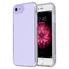 For iPhone SE 2022 / SE 2020 / 8 / 7 Fine Hole Series TPU + Acrylic Anti-fall Mirror Phone Protective Case(Light Purple) - 1