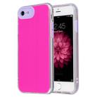 For iPhone SE 2022 / SE 2020 / 8 / 7 Fine Hole Series TPU + Acrylic Anti-fall Mirror Phone Protective Case(Rose Red) - 1