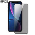 For iPhone XR 5pcs DUX DUCIS 0.33mm 9H High Aluminum Anti-spy HD Tempered Glass Film - 1