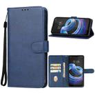 For HTC Wildfire E3 lite Leather Phone Case(Blue) - 1