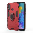 For Huawei Honor Play 4T PC + TPU Shockproof Protective Case with Magnetic Ring Holder(Red) - 1