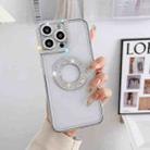 For iPhone 11 Pro Electroplated Diamond Phone Case(Silver) - 1