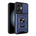 For Realme C55 4G Sliding Camera Cover Design TPU+PC Phone Case(Blue) - 1